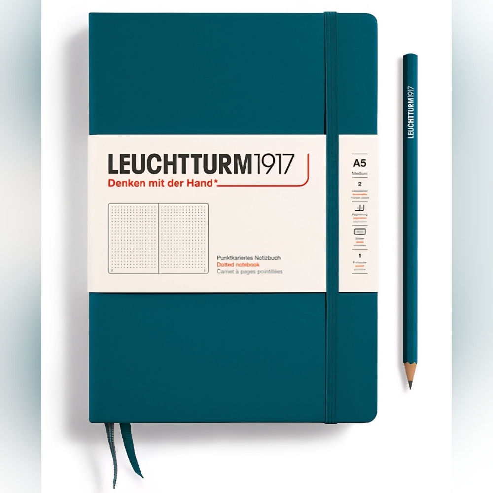 ❤️BUY 5 GET 3 FREE DEAL Notebook Medium (A5),dotted Hardcover 251 numbered pages